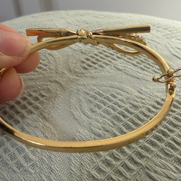 Kate Spade Gold Bow Bangle Bracelet - Picture 3 of 4
